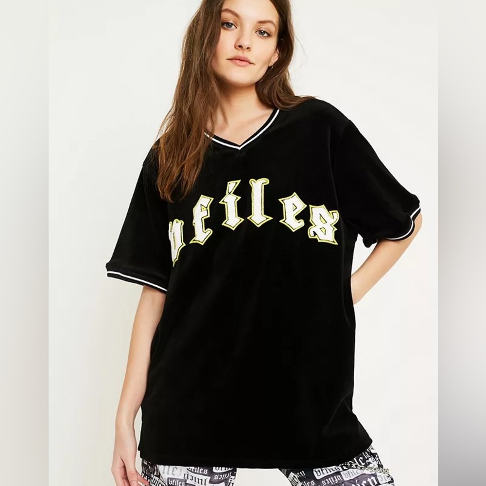 Juicy Couture X VFILES Black Velour T-Shirt